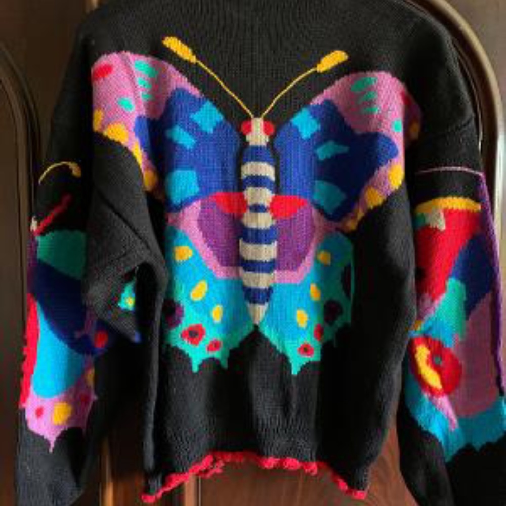 Christine Foley Butterfly Cardigan Sweater